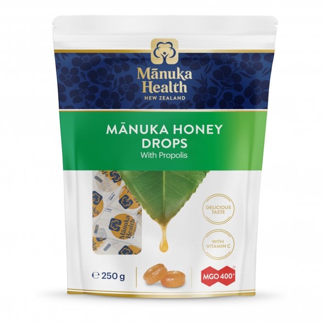 Manuka Health Mgo 400 Manuka Honey Drops Propolis 250gm 58 Drops